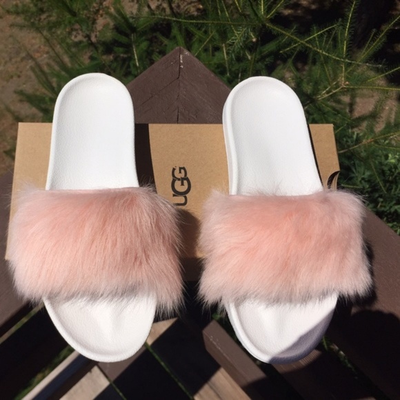 Brand New UGG Lamb Fur Pink Slide - Picture 8 of 8